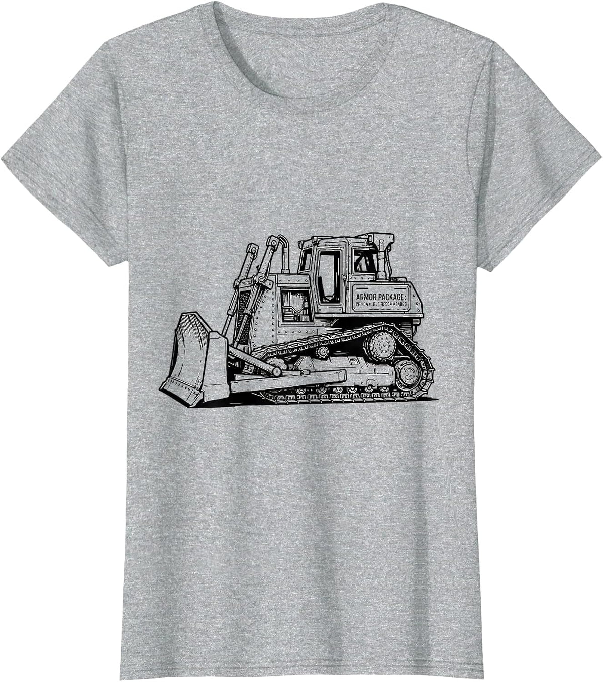 Women's Armor Package: Optional But Recommended Heavy Machinery T-Shirt - Heather Grey