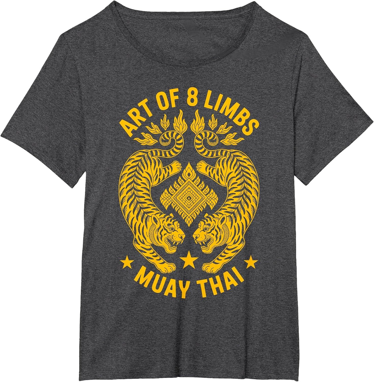 Muay Thai Art of 8 Limbs Thai Boxing T-Shirt - Dark Heather Grey