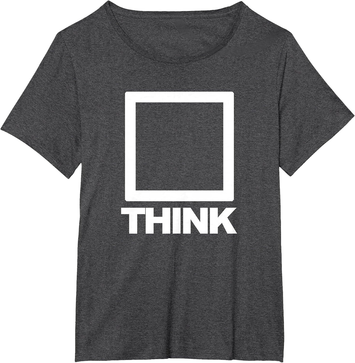 Think Located Outside The Box T-Shirt - Dark Heather Grey