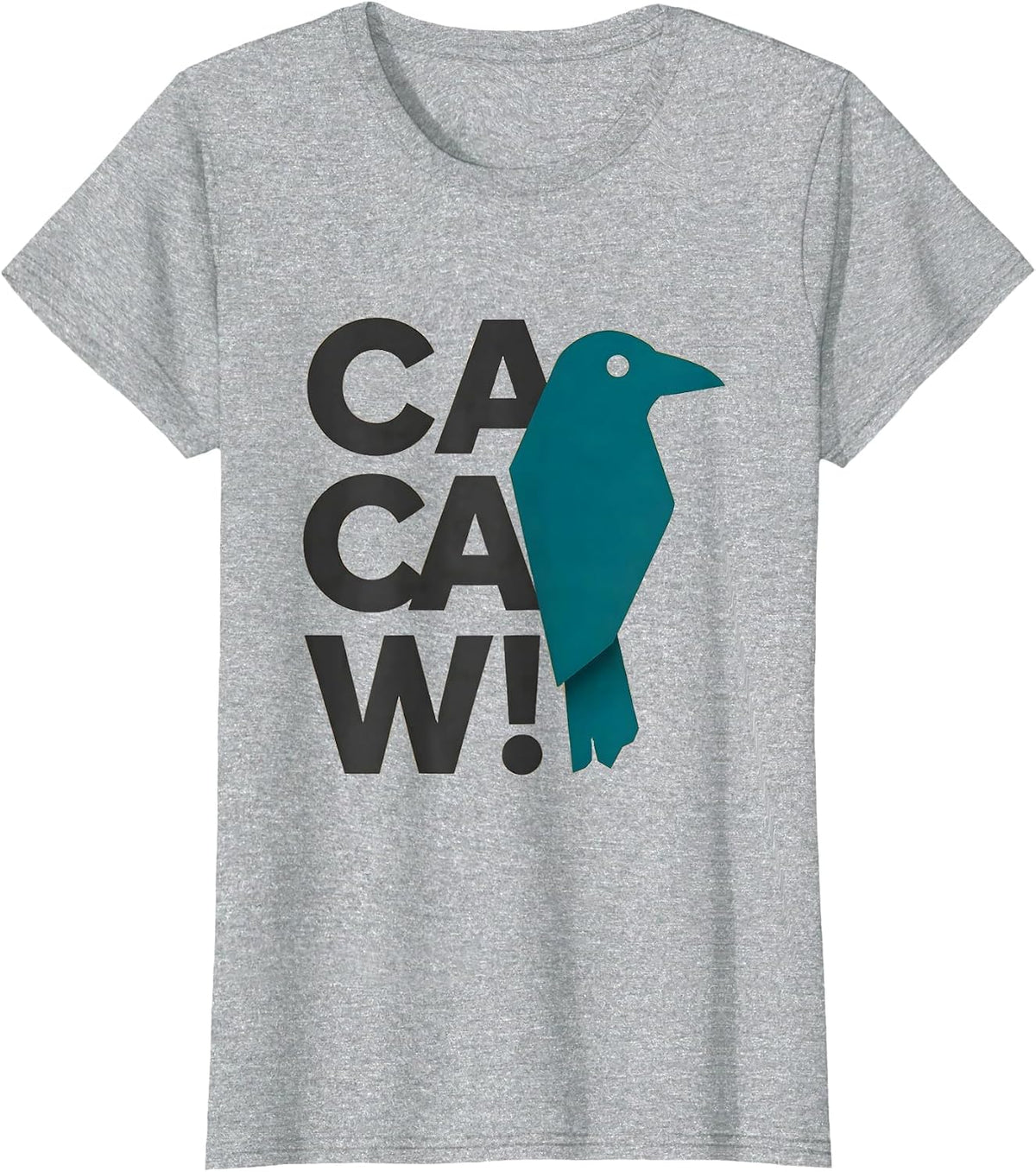 Ca Caw! Funny F Caw F Crow Raven Humor Dark Bird Meme Gothic T-Shirt - Heather Grey