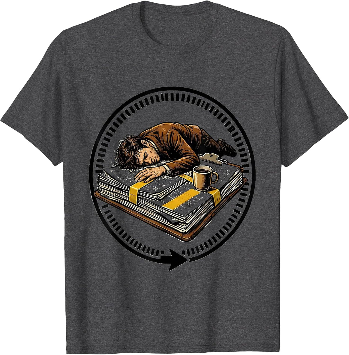 Men's Theater Kid Musical Theatre Performer Humor Gift T-Shirt - Dark Heather Grey