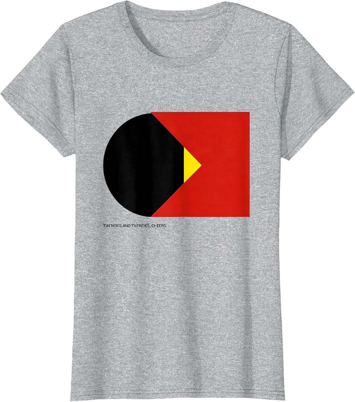Women's Twenties And Twenties Cheers Bauhaus Roaring 20s Party T-Shirt - Heather Grey