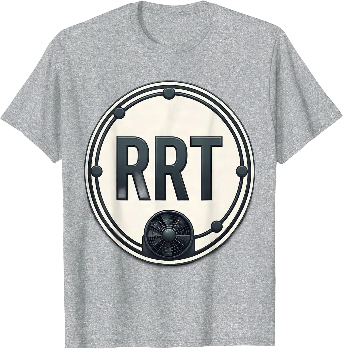 Men's RRT Respiratory Therapist RT Professional Pride T-Shirt - Heather Grey