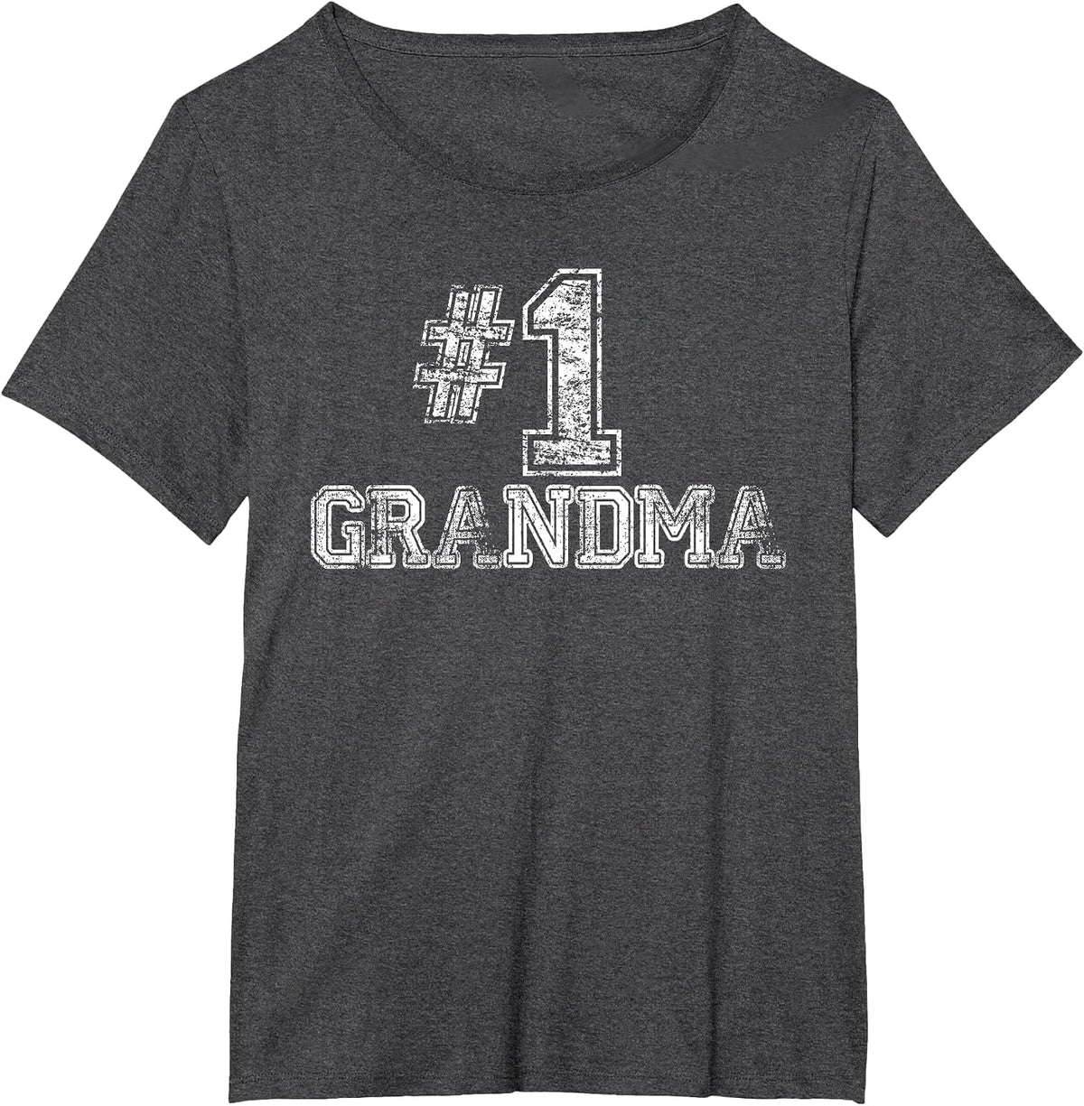 #1 Grandma - Number One T-Shirt - Dark Heather Grey