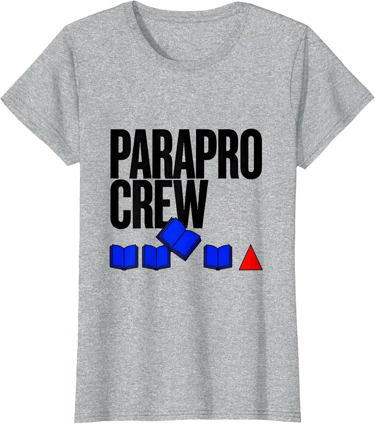 Parapro Crew Bauhaus Modernist Teacher Appreciation Back T-Shirt - Heather Grey