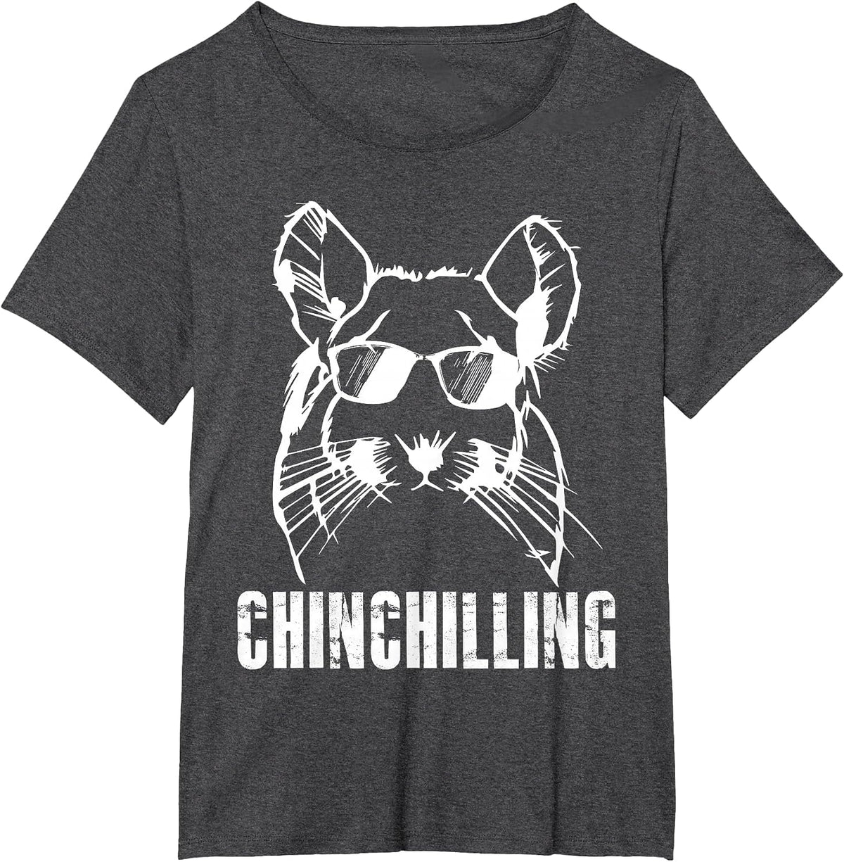Chinchilling Chinchilla Chinchillas Wool Mouse Rodent T-Shirt - Dark Heather Grey