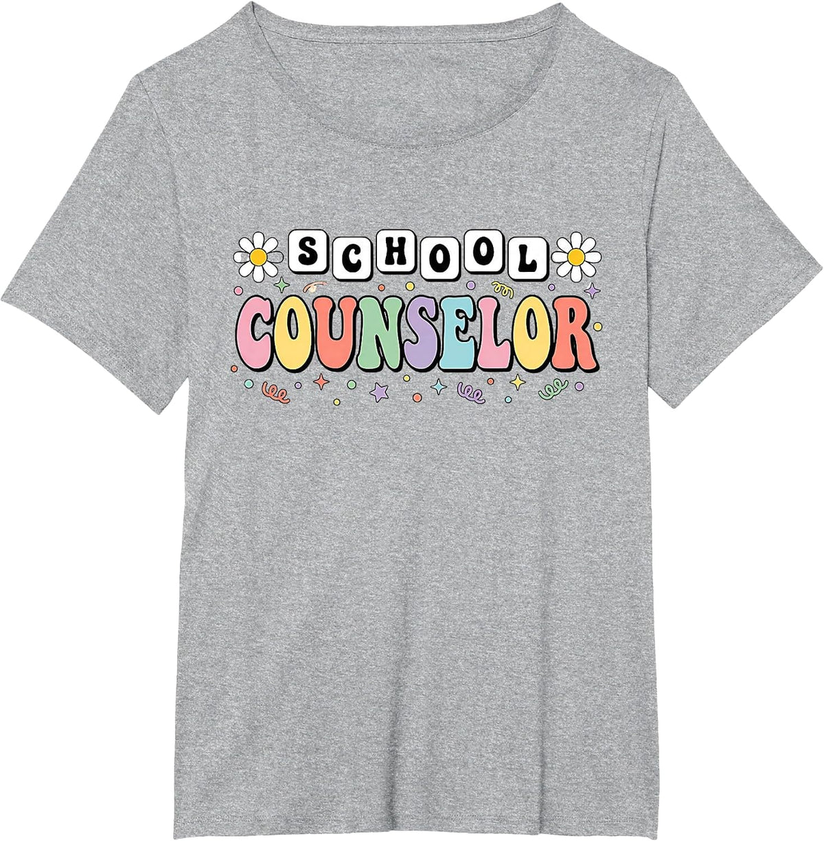 Funny School Counselor Appreciation Women Counseling T-Shirt - Heather Grey