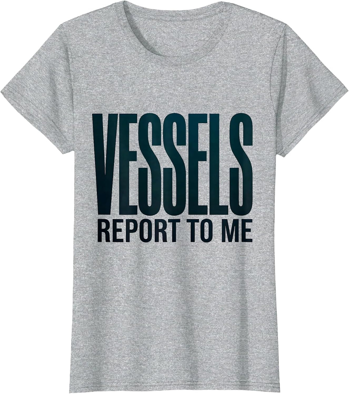 Vessels Report To Me Funny Sonographer Ultrasound Tech Humor T-Shirt - Heather Grey