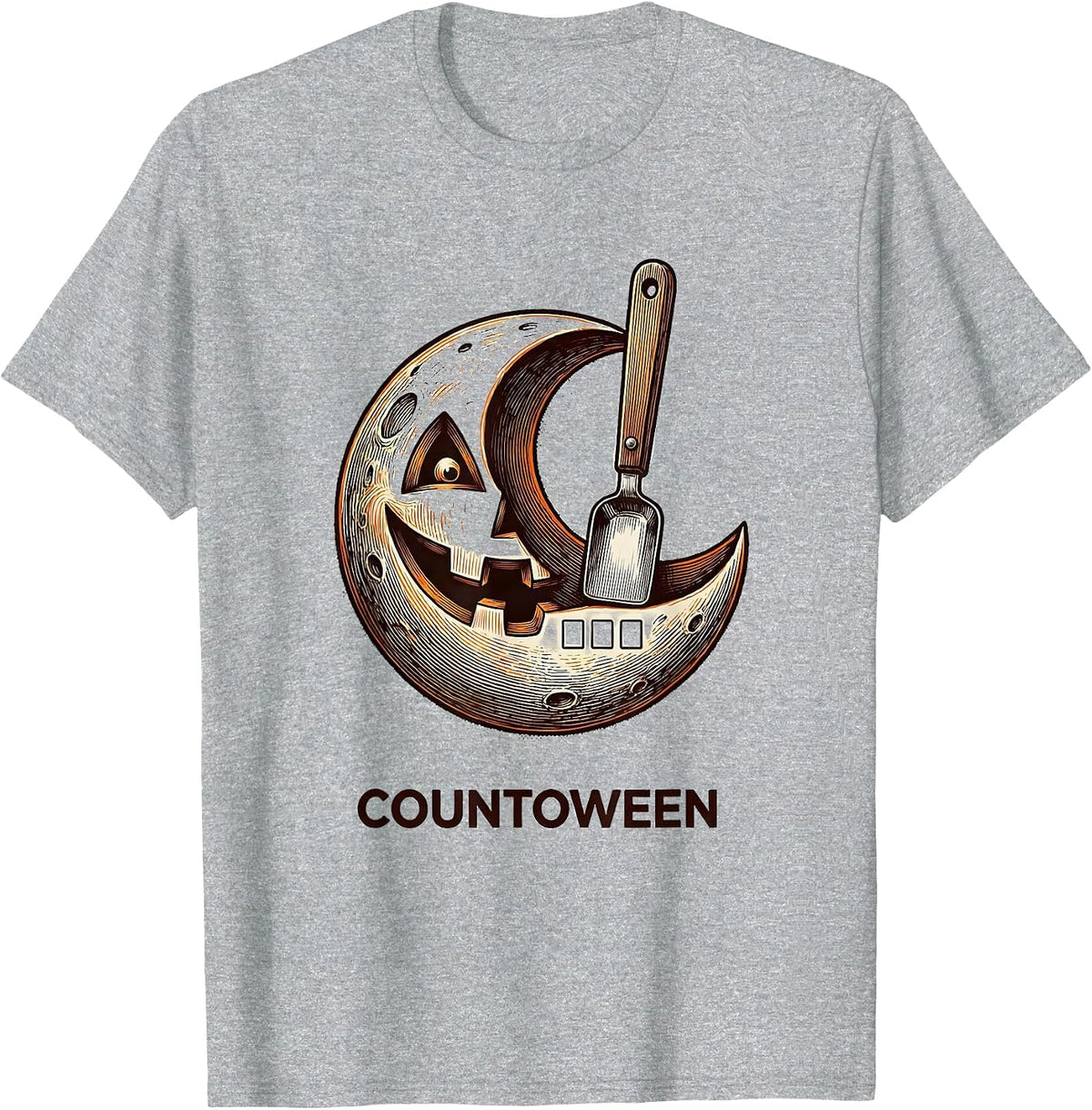 Men's Countoween Pharmacy Tech Halloween Pharmacist Crew T-Shirt - Heather Grey