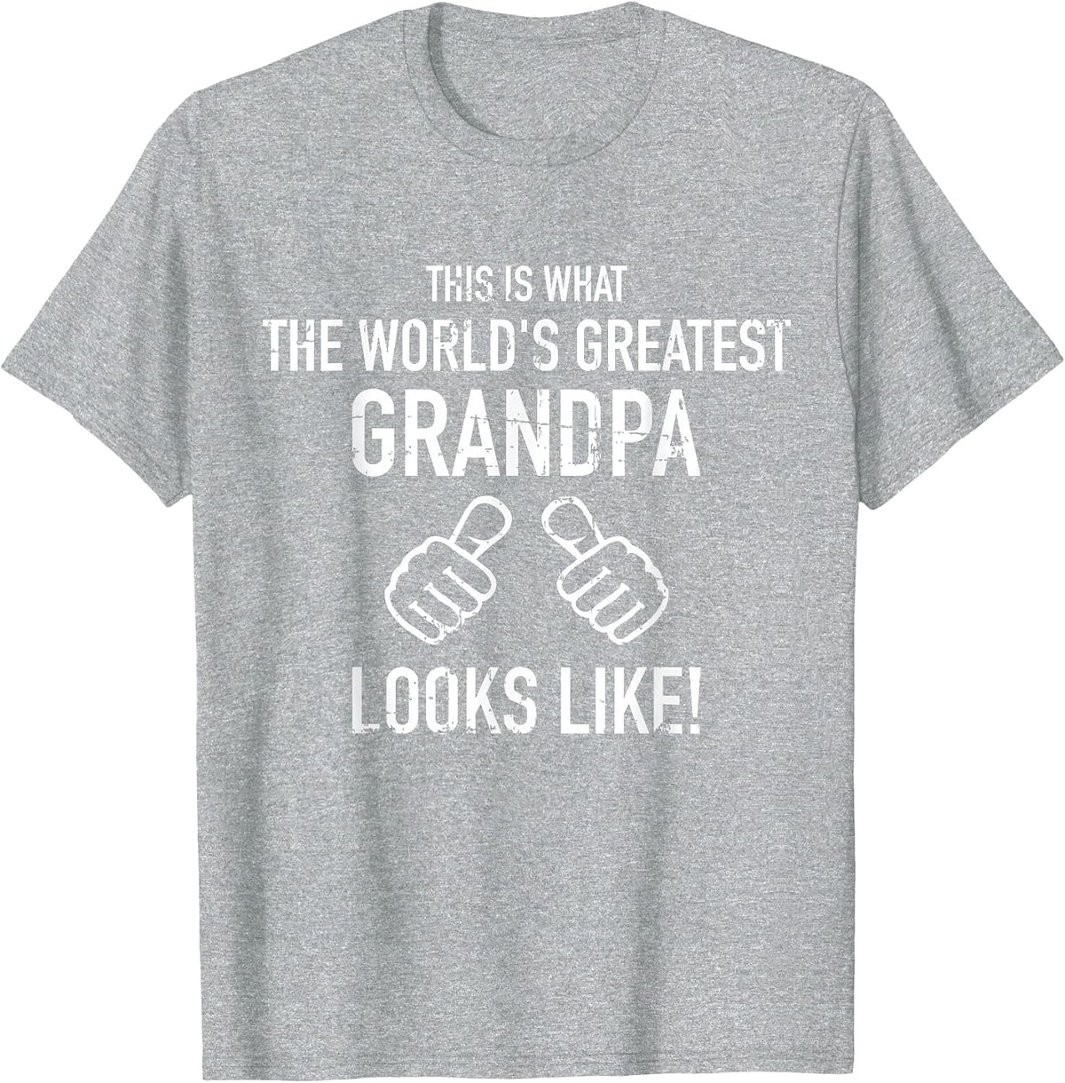 World's Greatest Grandpa T-Shirt - Heather Grey