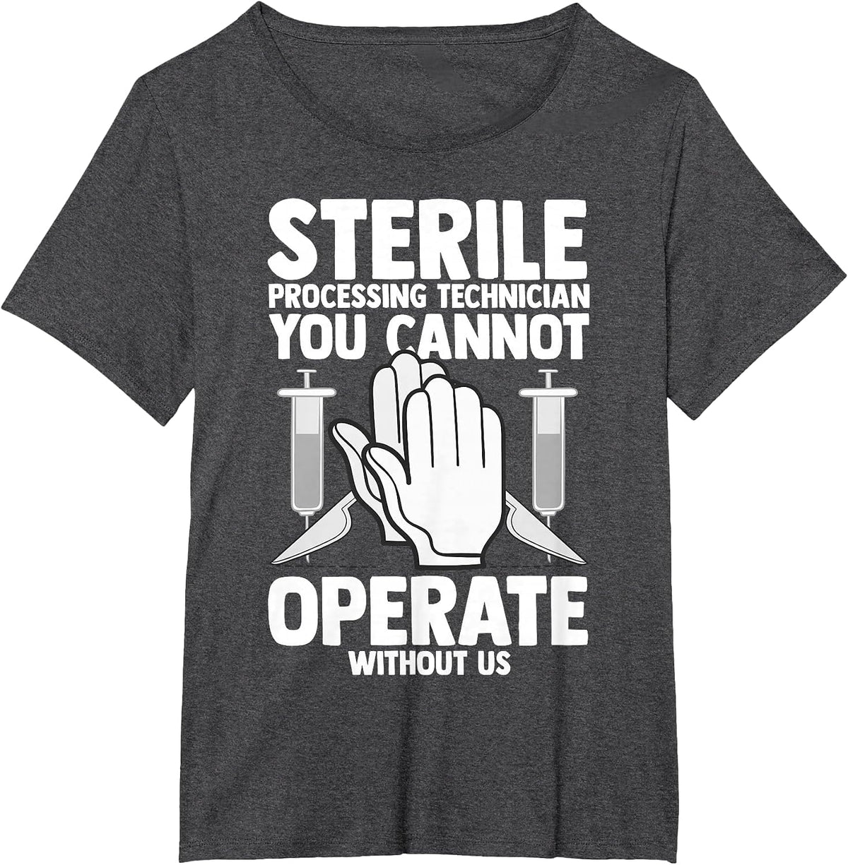 Sterile Processing Technician Instruments Tech Certification T-Shirt - Dark Heather Grey