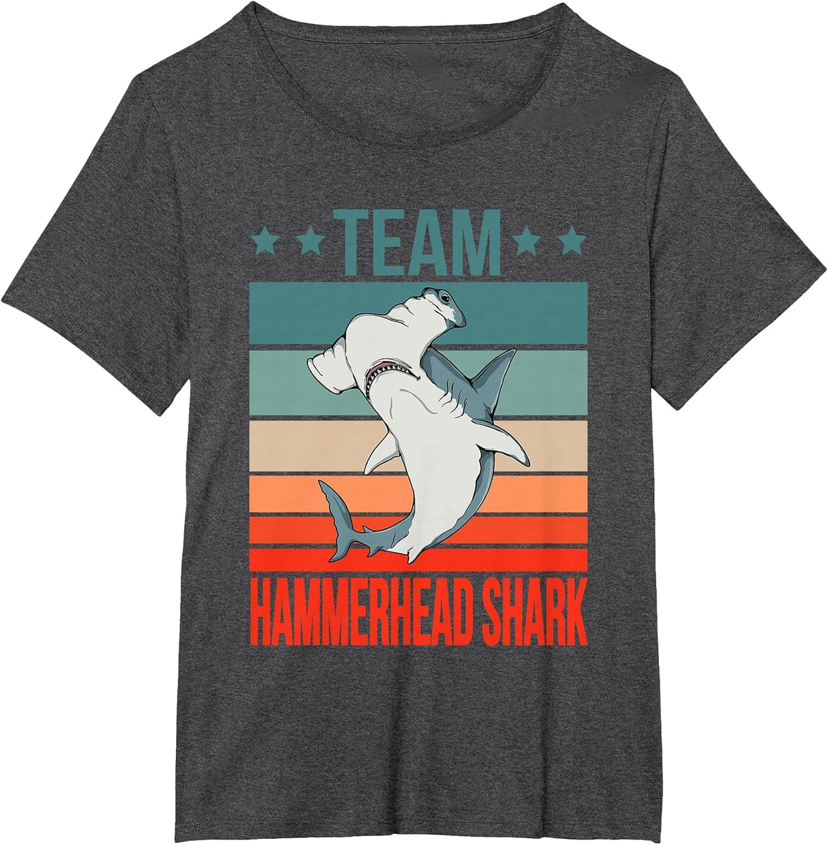 Team Hammerhead Shark Quote Hammer Fish Hammerhead Shark T-Shirt - Dark Heather Grey