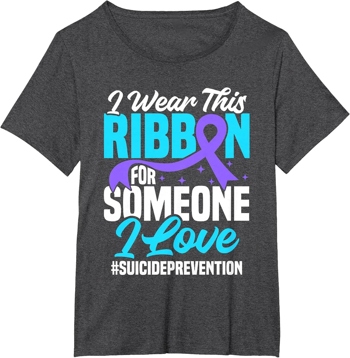 Mental Health Support Product Suicide Prevention Awareness T-Shirt - Dark Heather Grey