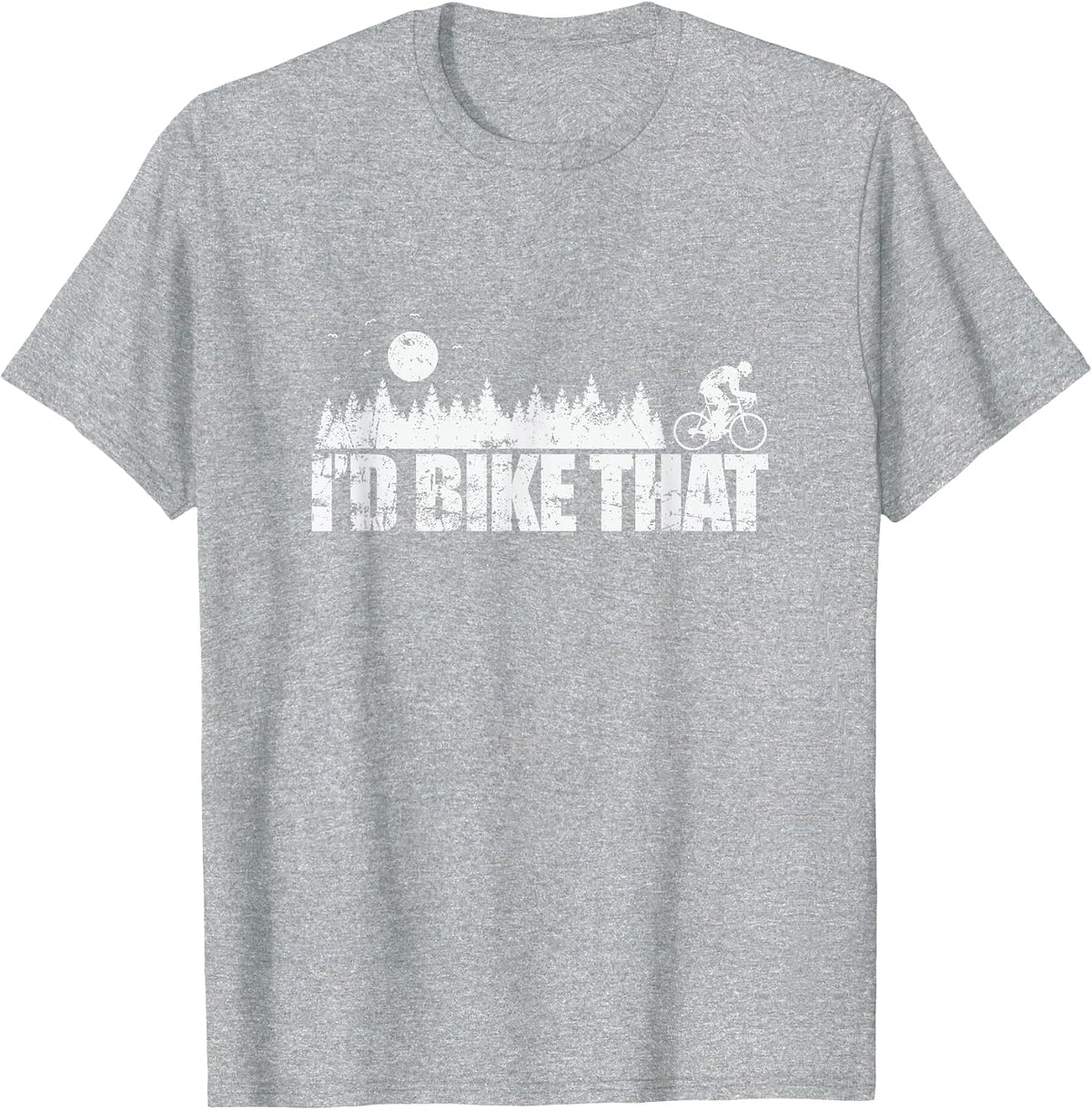 I'd Bike that Cycling Fun Without Any Limits T-Shirt - Heather Grey