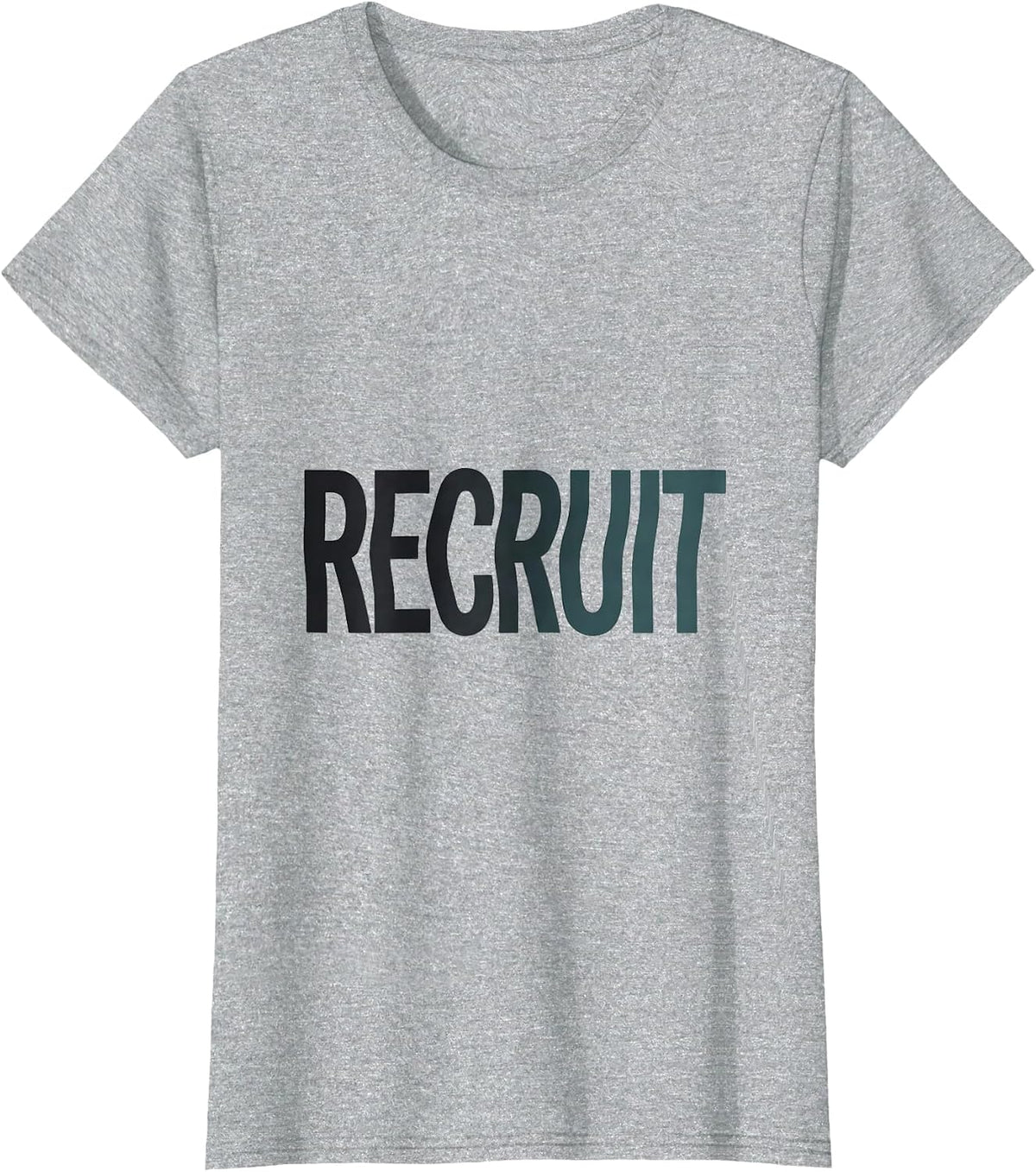 Recruit Minimalist Respiratory Therapist RT Occupational T-Shirt - Heather Grey
