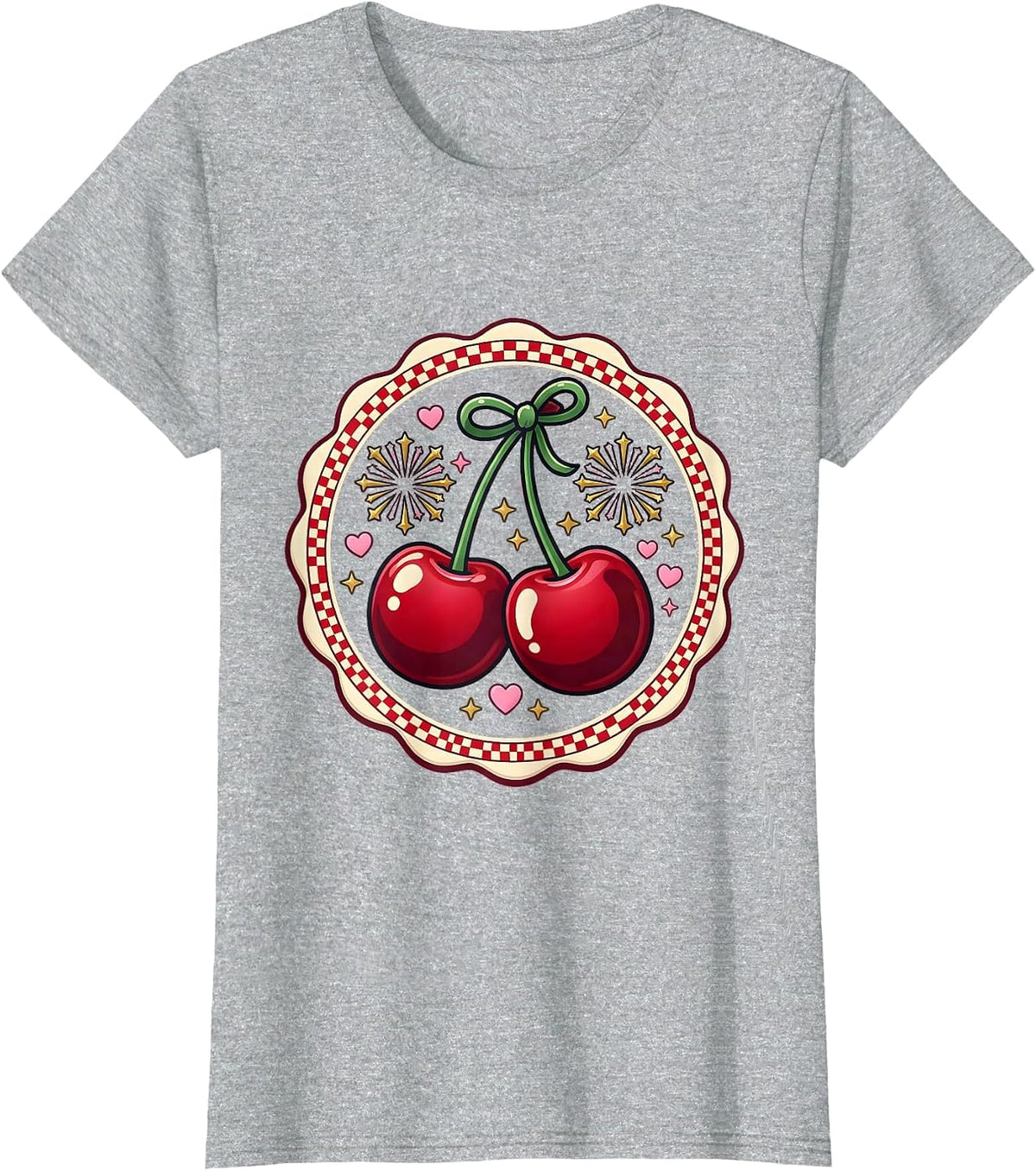 Women's Birthday Champagne Bottle Popping Fireworks Burst T-Shirt - Heather Grey