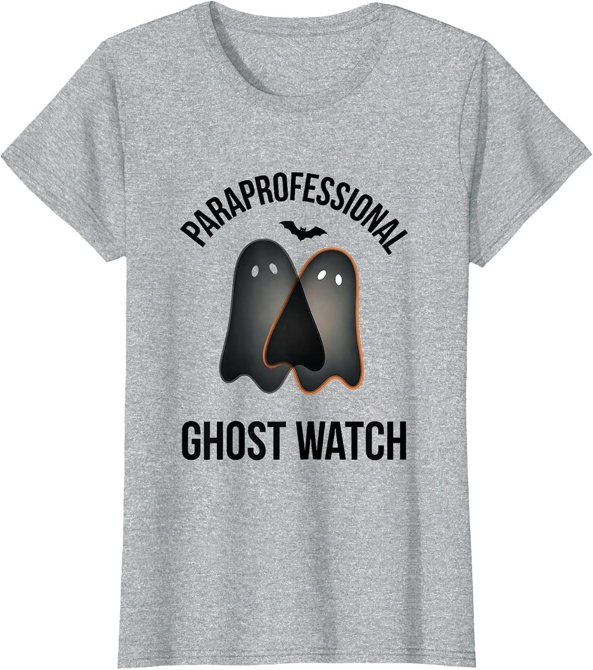 Paraprofessional Ghost Watch Minimalist Para Normal T-Shirt - Heather Grey