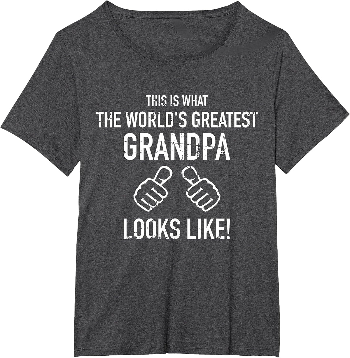 World's Greatest Grandpa T-Shirt - Dark Heather Grey