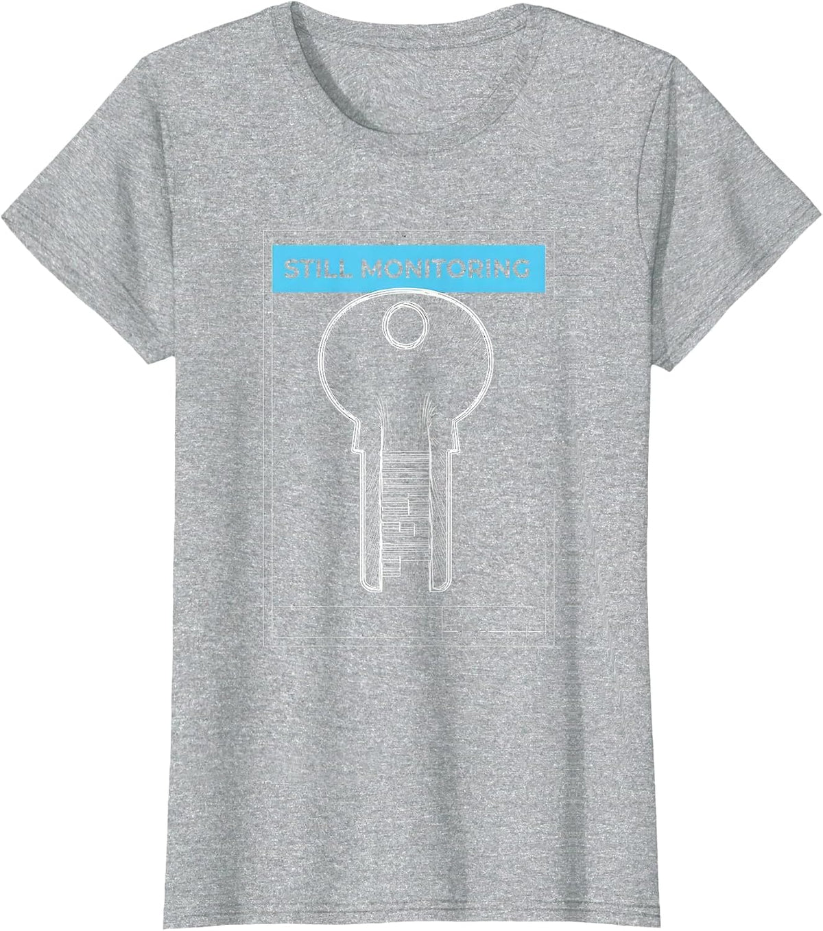 Still Monitoring Funny Ham Radio Operator Hobbyist Gift T-Shirt - Heather Grey