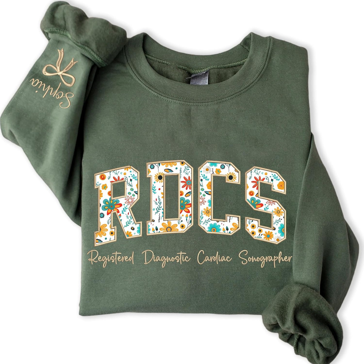 Embroidered Nurse Sweatshirt – Custom Name & Specialty, Personalized Gift for Nurses & Healthcare Heroes - Rdcs