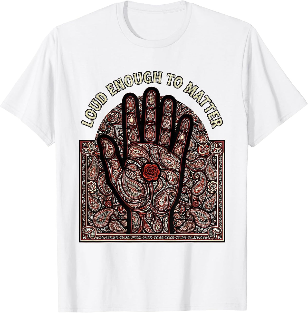 Men's Loud Enough To Matter Paraprofessional Design T-Shirt - White
