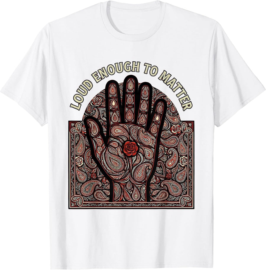 Men's Loud Enough To Matter Paraprofessional Design T-Shirt - White