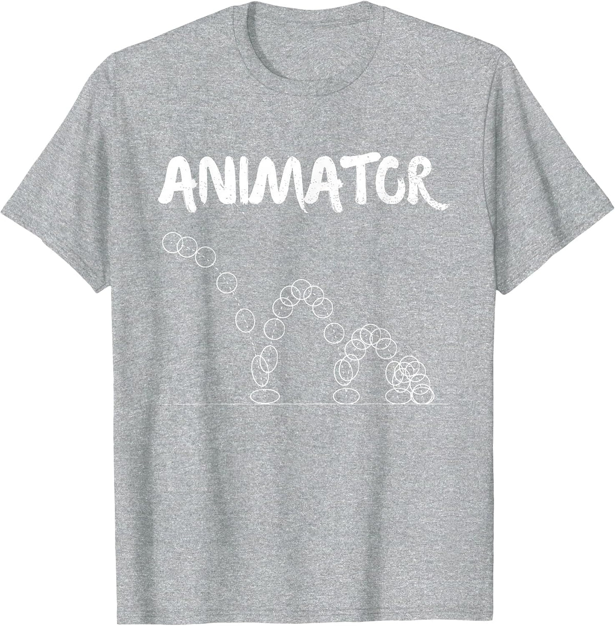 Animator Bouncing Ball T-Shirt for Animators T-Shirt - Heather Grey