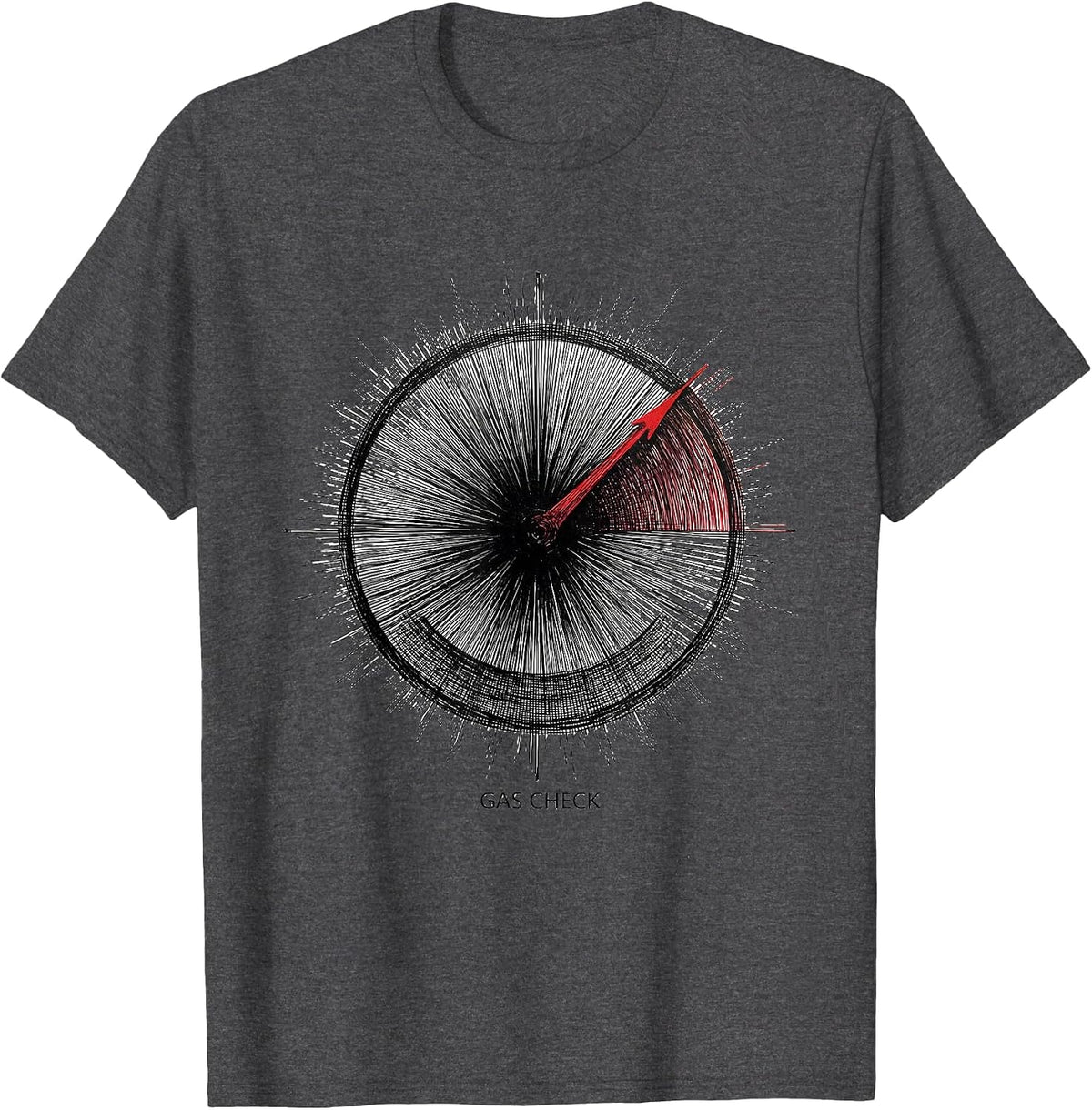 Men's Gas Check Respiratory Therapist RT Professional Pride T-Shirt - Dark Heather Grey