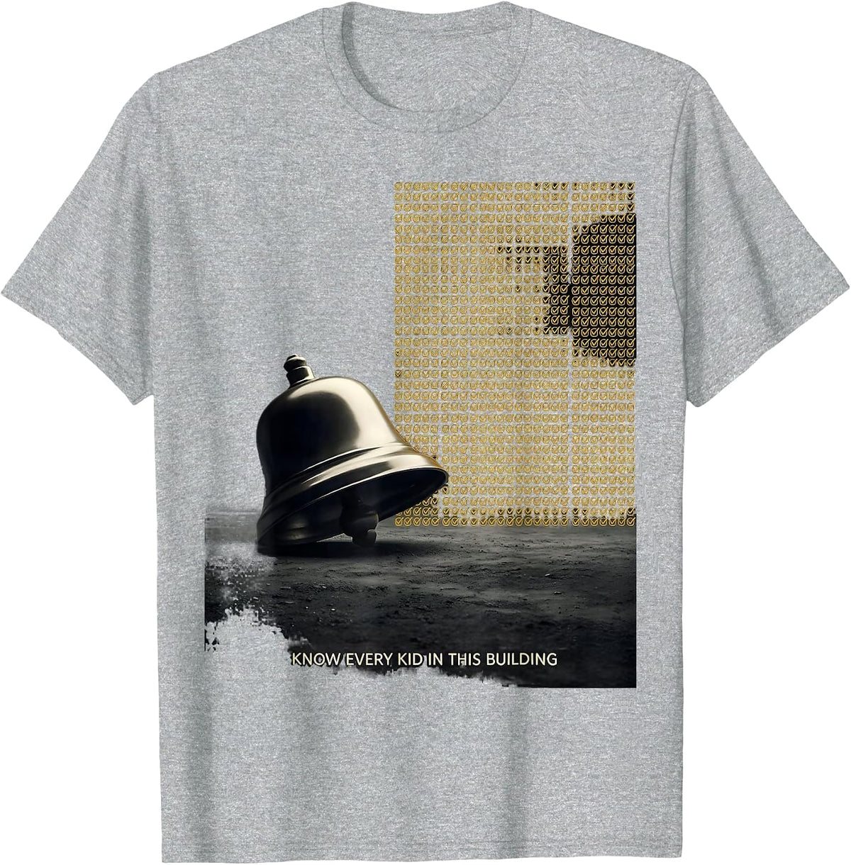 Men's I Know Every Kid In This Building Specials Teacher T-Shirt - Heather Grey