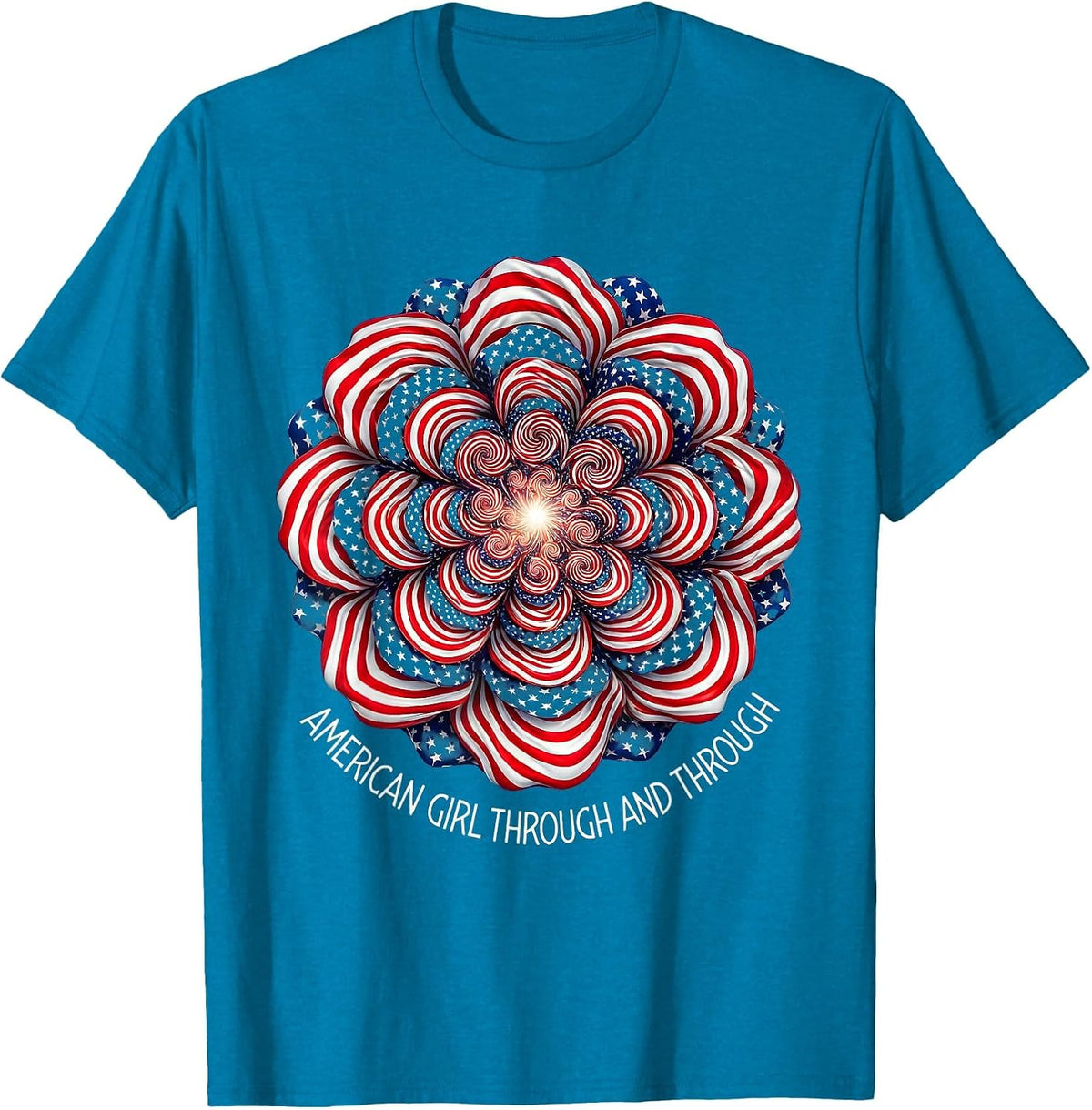 American Girl Through and Through Red White Blue T-Shirt - Sapphire Blue