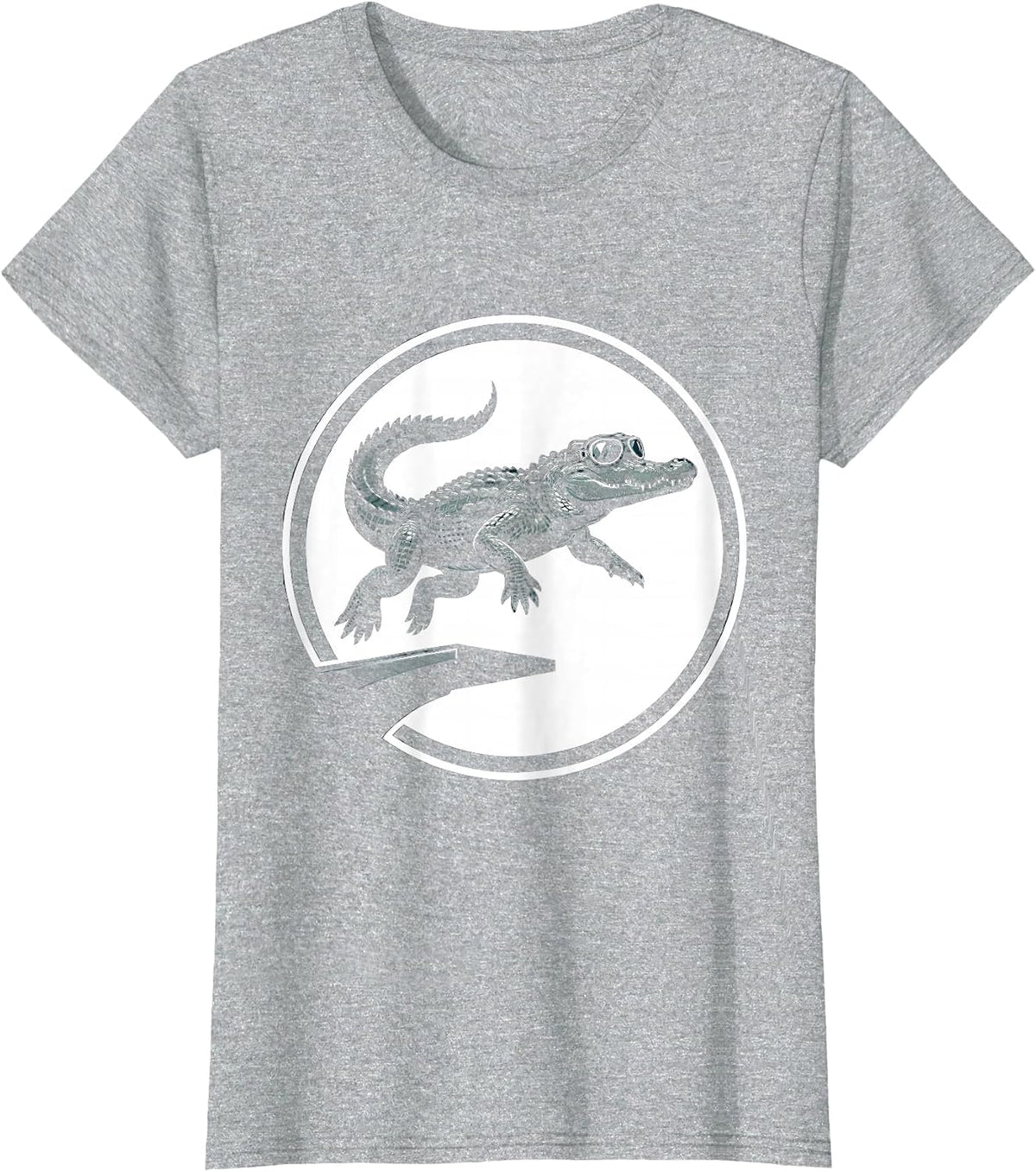 Later Gator Diving Board Pilot Alligator T-Shirt - Heather Grey