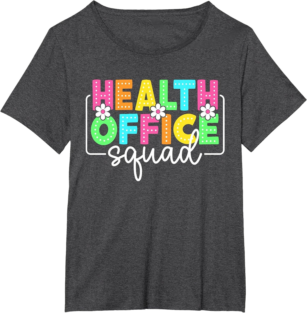 Health Office Squad Back to School Teacher Student Nurse T-Shirt - Dark Heather Grey