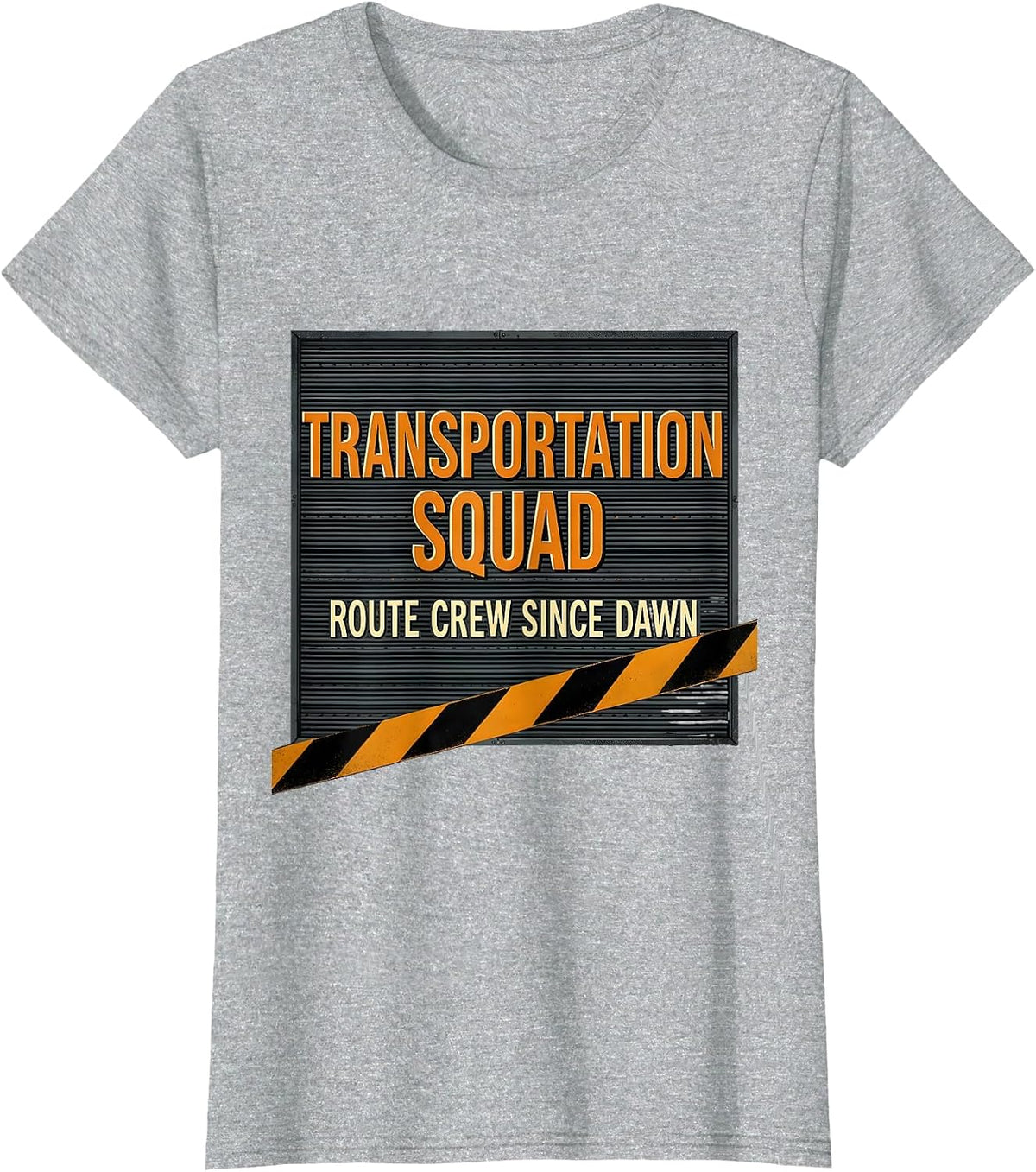 Transportation Squad Route Crew Since Dawn School Bus Driver T-Shirt - Heather Grey