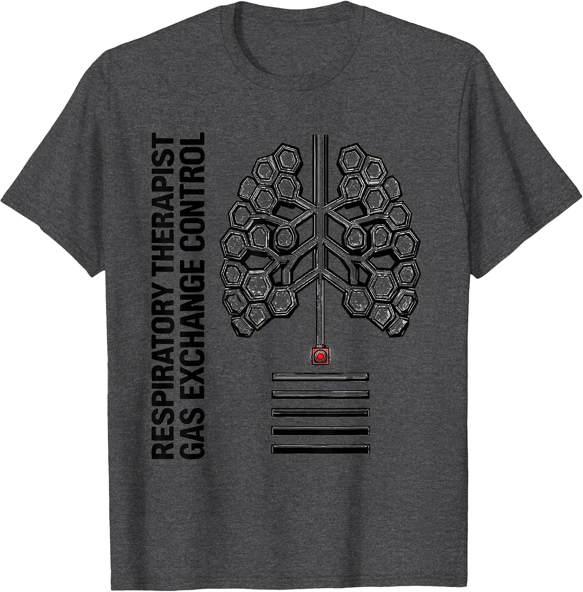 Respiratory Therapist / Gas Exchange Control Professional T-Shirt - Dark Heather Grey