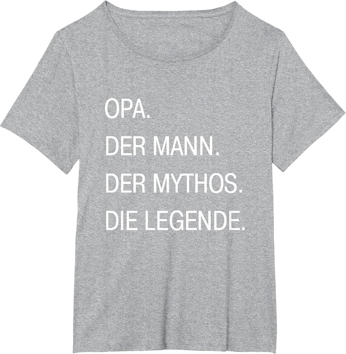 Opa German Grandpa Man Myth Legend T-Shirt - Heather Grey