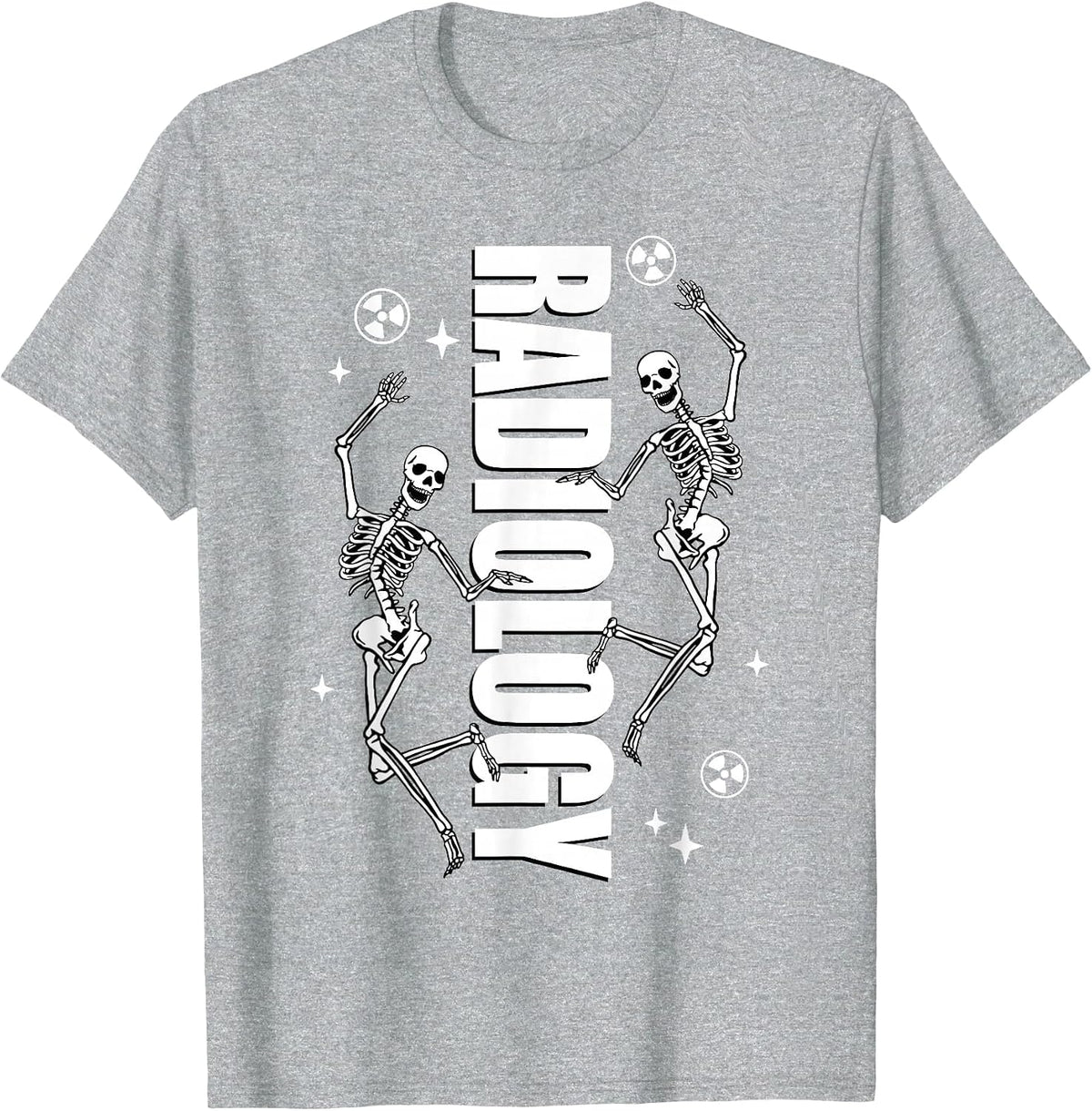 Radiology Department Funny Skeleton Radiologic X-ray Tech T-Shirt - Heather Grey