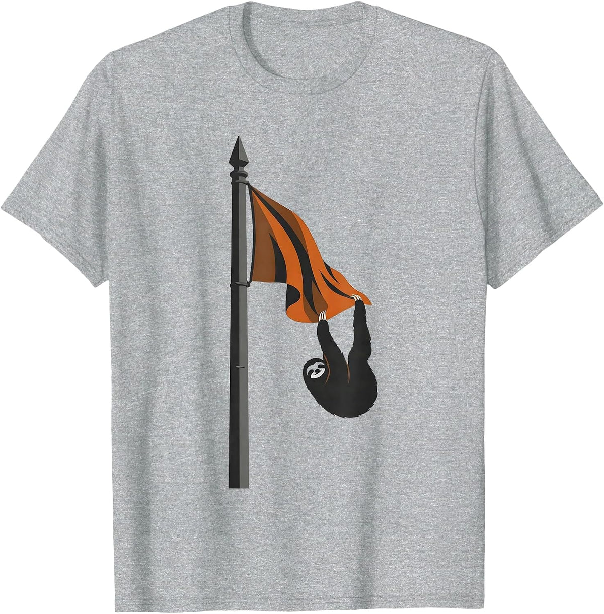 Men's Slack Sloth Minimalist Funny Lazy Humor T-Shirt - Heather Grey