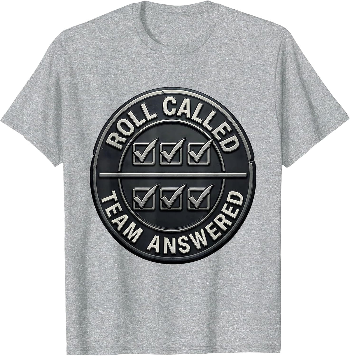 Men's Roll Called Team Answered Special Education Teacher Squad T-Shirt - Heather Grey