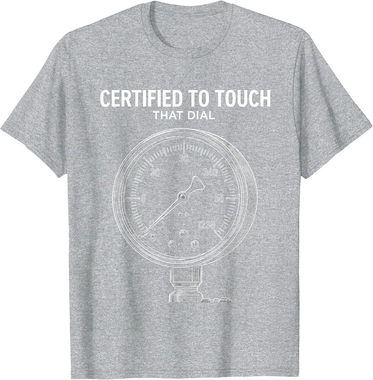 Men's Certified To Touch That Dial Funny Respiratory Therapist RT T-Shirt - Heather Grey