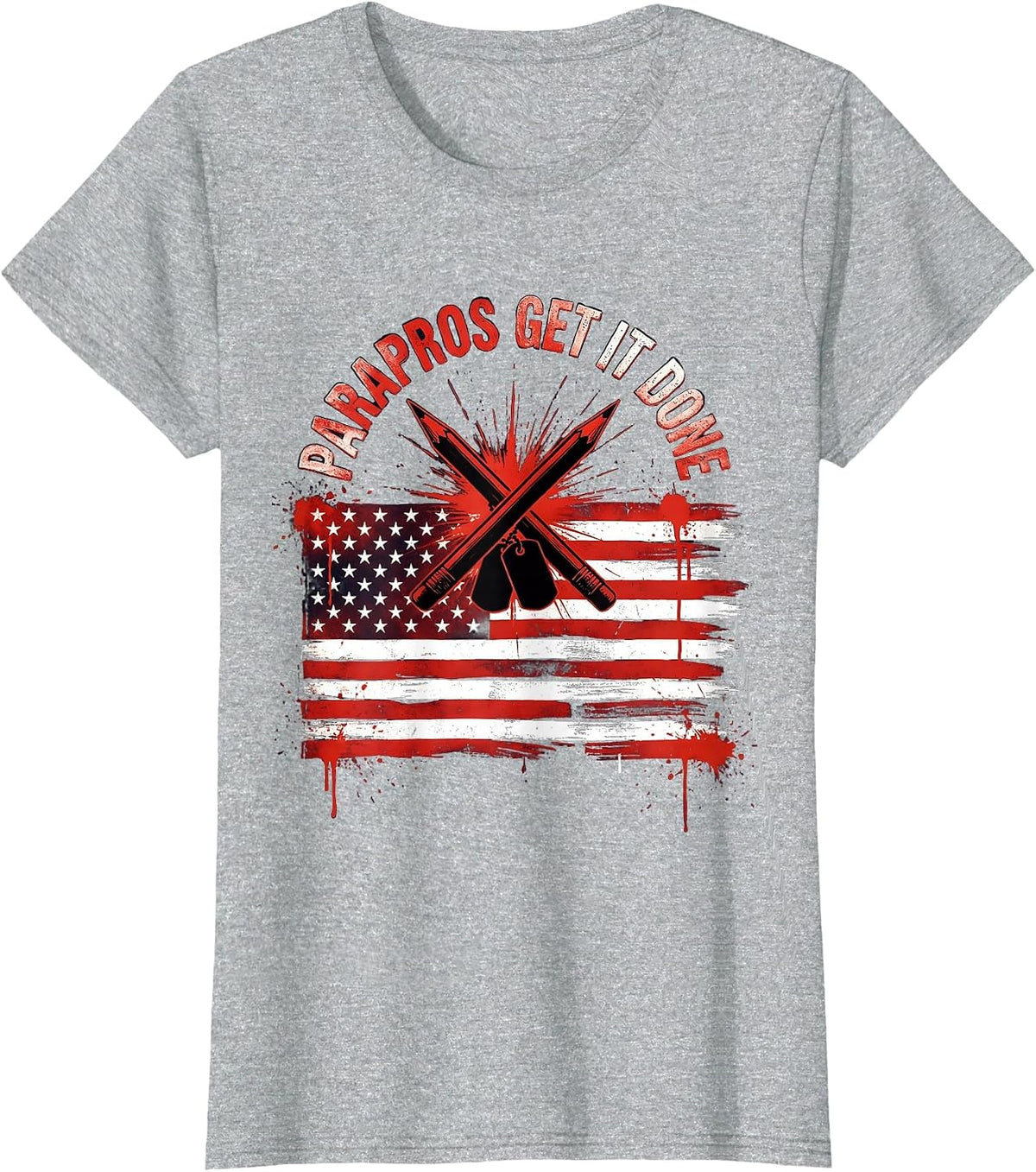 Parapros Get It Done Paraprofessional Design T-Shirt - Heather Grey
