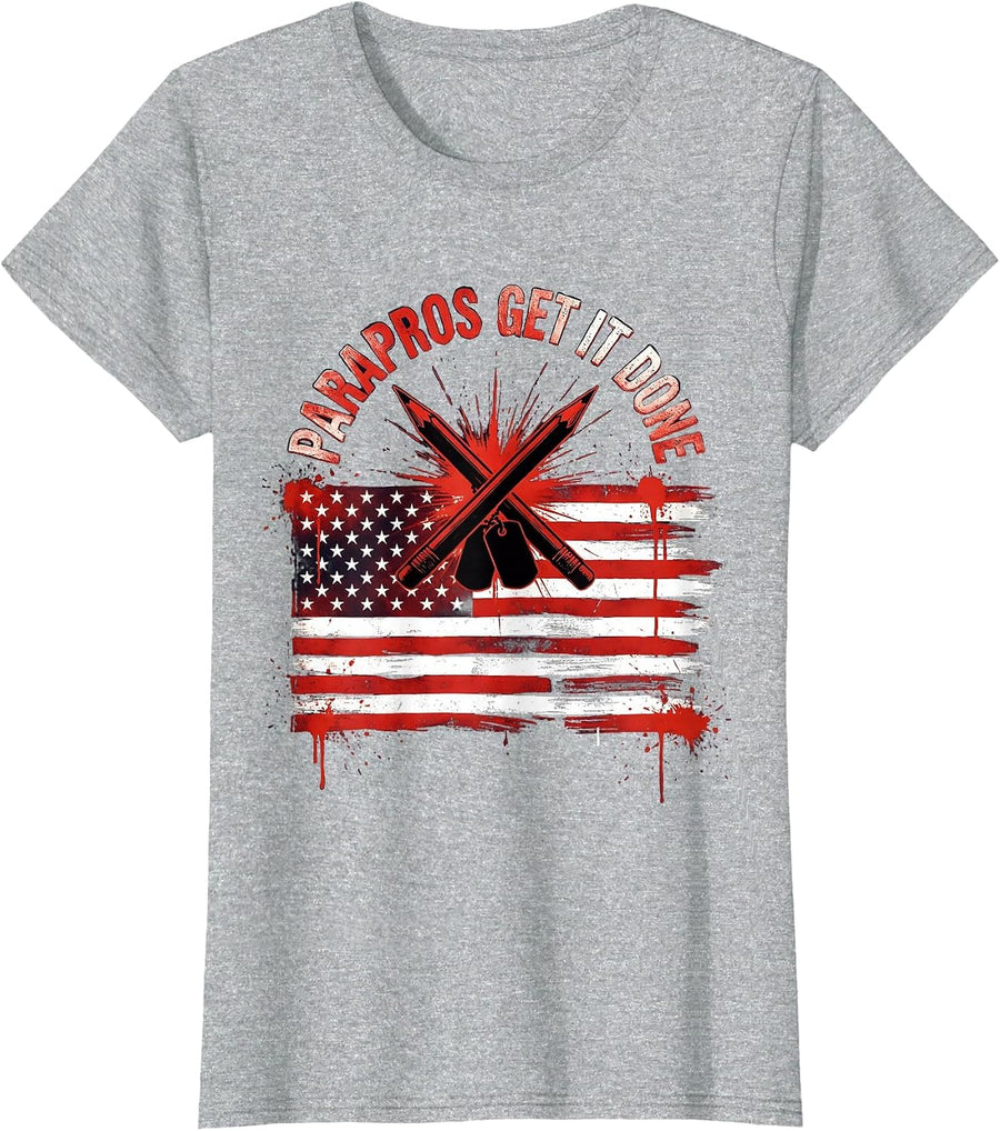 Parapros Get It Done Paraprofessional Design T-Shirt - Heather Grey