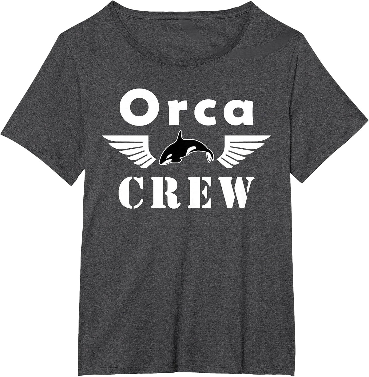 Orca Crew T-Shirt - Dark Heather Grey