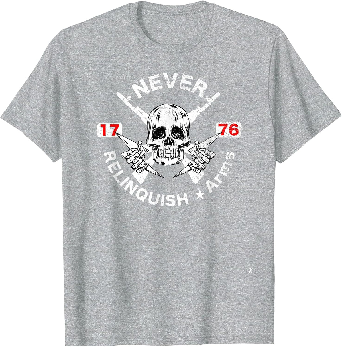 NRA - Never RELINQUISH ARMS T-Shirt - Heather Grey