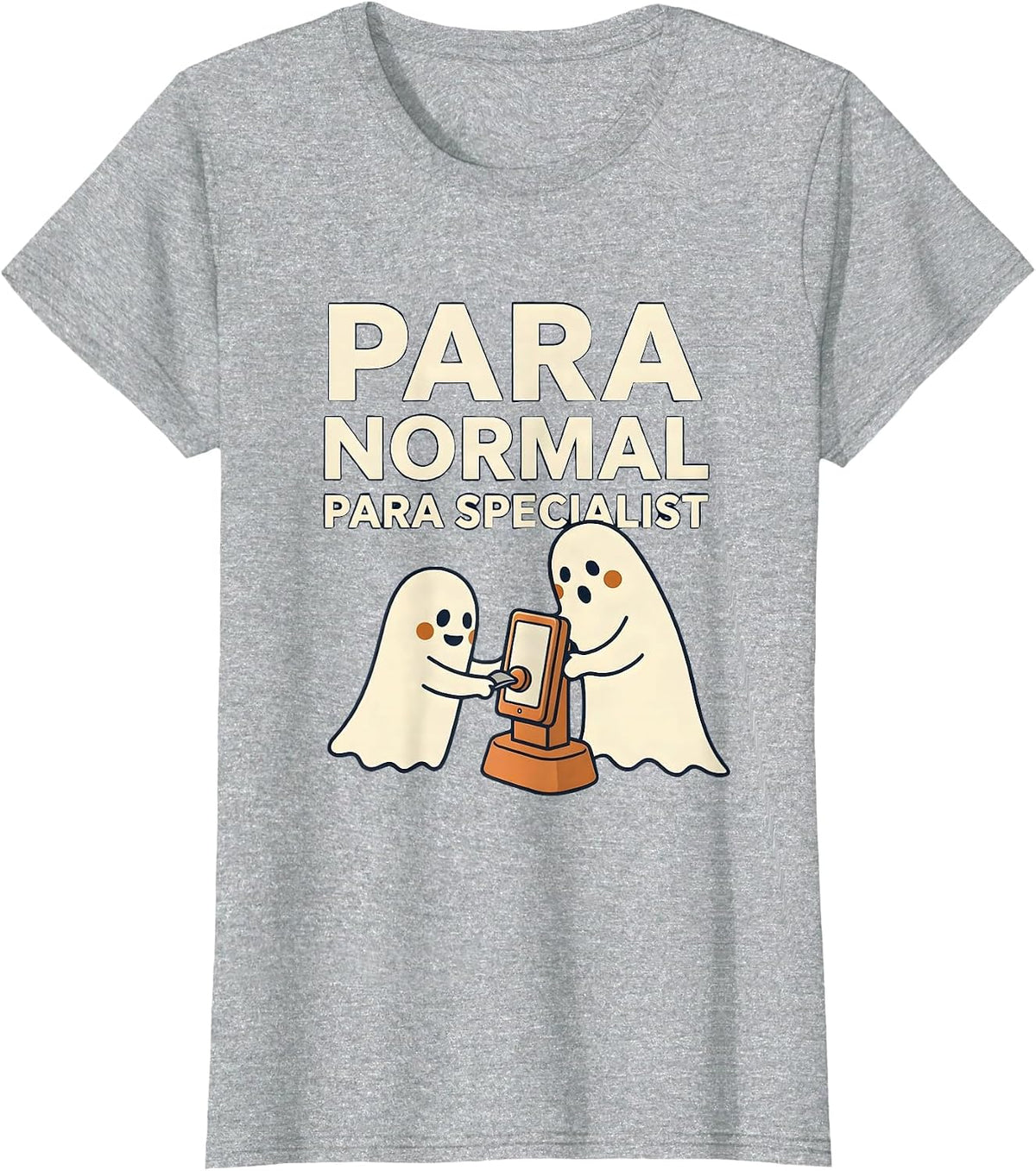 Women's Para Normal Para Specialist Funny Ghost Paraprofessional T-Shirt - Heather Grey