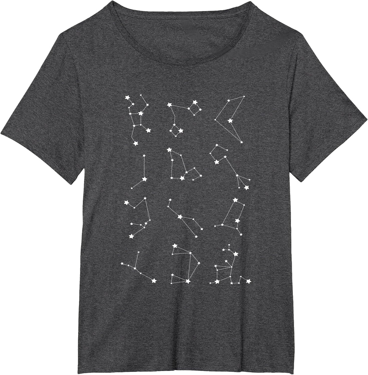 Galaxy Star Constellations Science Universe Space Astronomy T-Shirt - Dark Heather Grey
