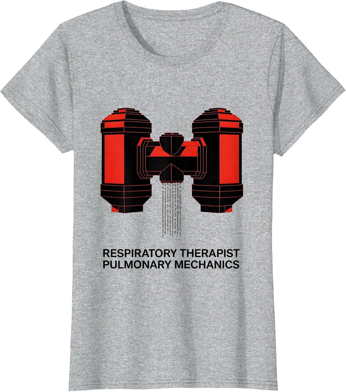 Respiratory Therapist Pulmonary Mechanics RT T-Shirt - Heather Grey