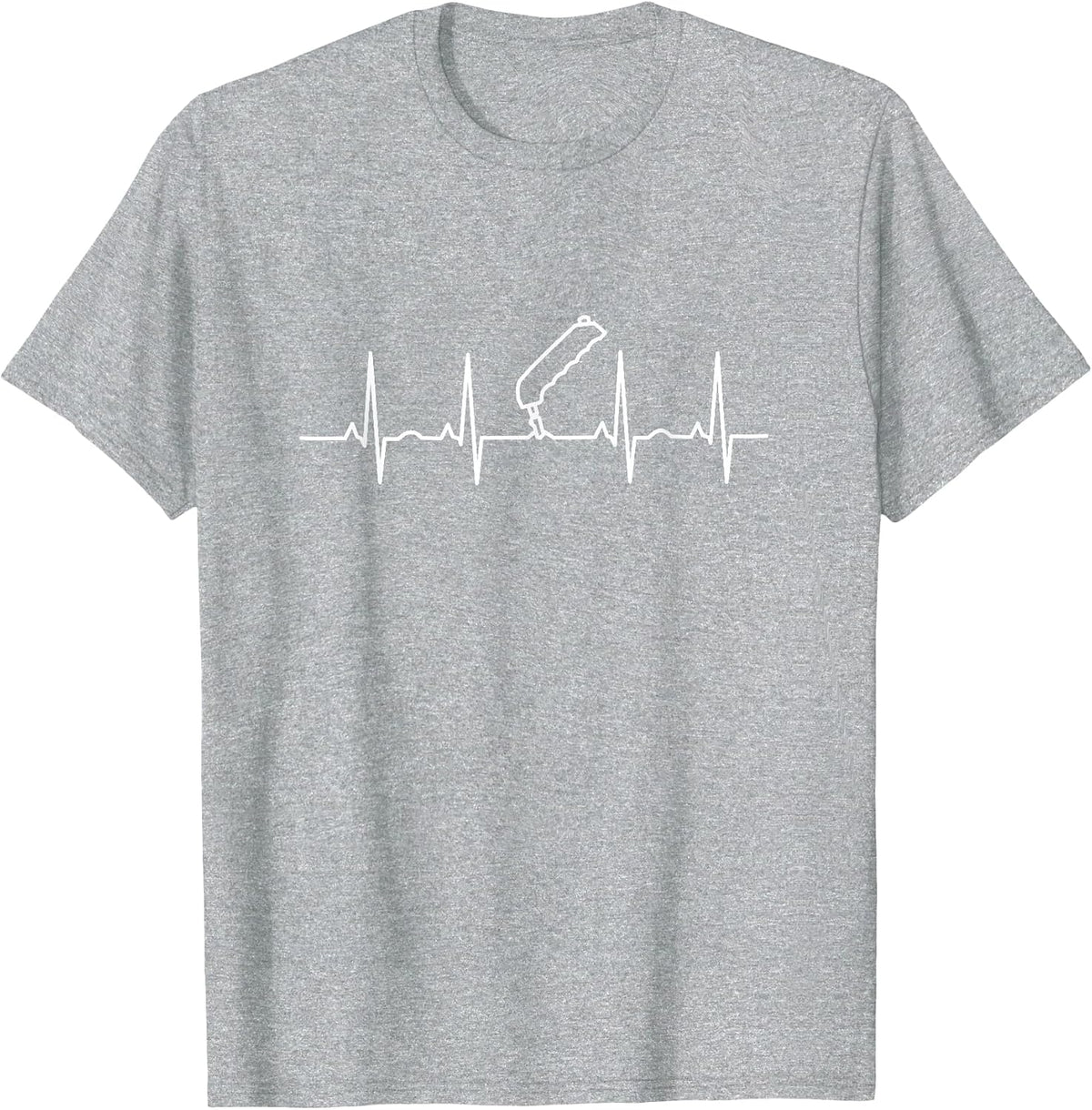 Stained Glass Artist Heartbeat T-Shirt - Heather Grey