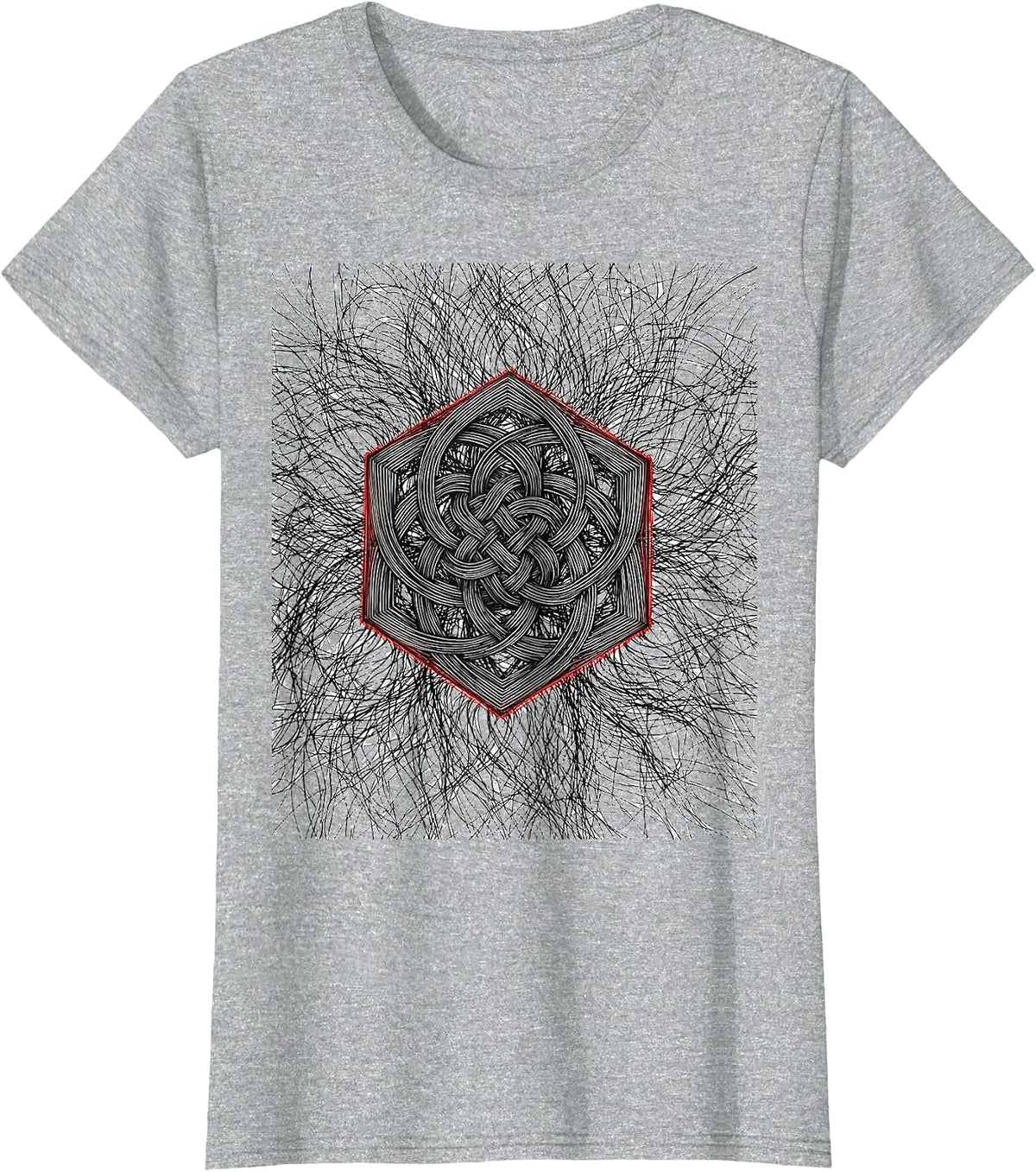 Women's Generative Knot Chemistry Nerd Humor T-Shirt - Heather Grey