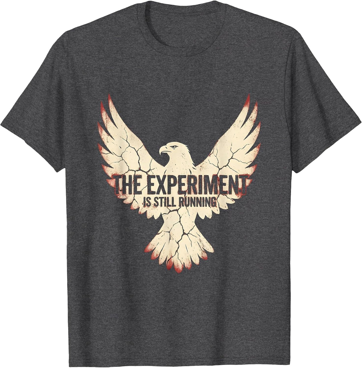 The Experiment Is Still Running Science Teacher T-Shirt - Dark Heather Grey