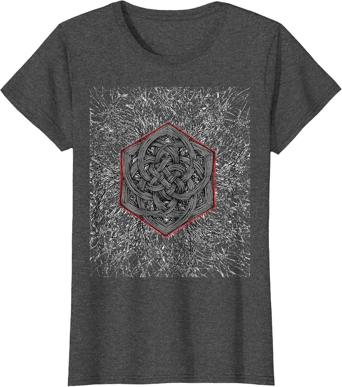 Women's Generative Knot Chemistry Nerd Humor T-Shirt - Dark Heather Grey